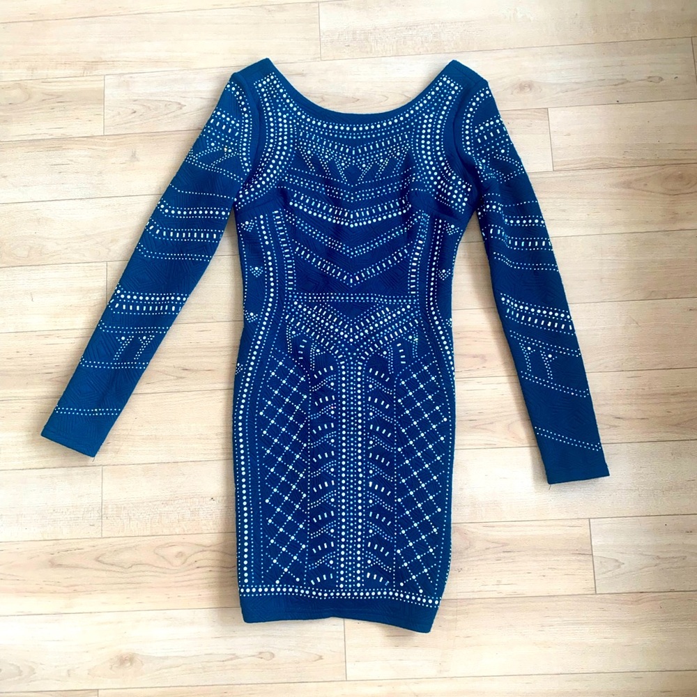 Green diamond studded dress